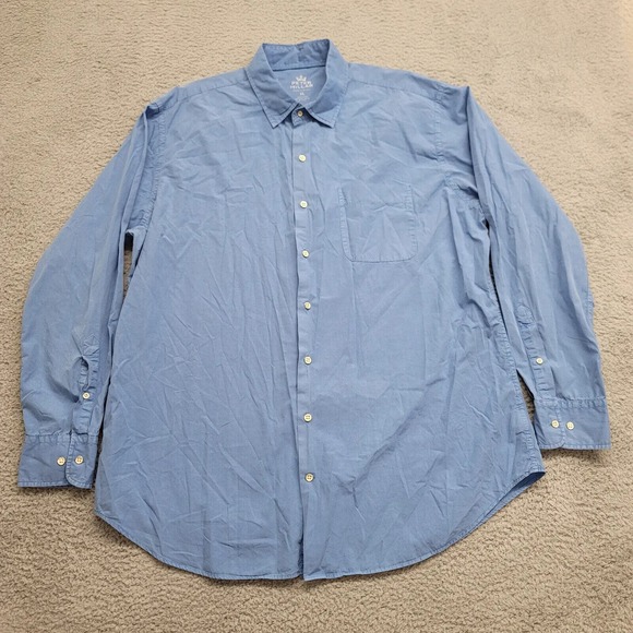 Peter Millar Shirt Mens XL Blue Cotton Silk Seaside Collection Button‎ Up Casual - Picture 1 of 11